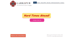 Desktop Screenshot of larkspurfire.org